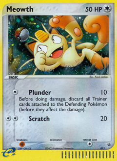 Meowth card art