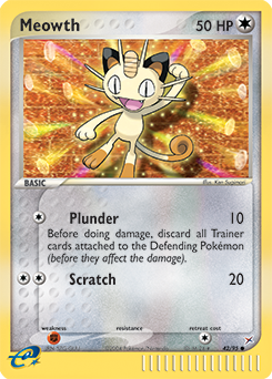 Meowth card art