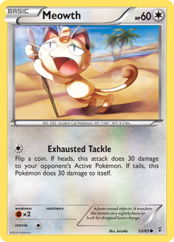 Meowth card art