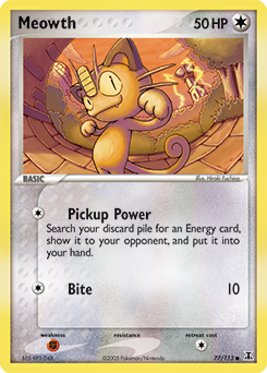 Meowth card art