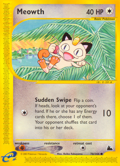 Meowth card art