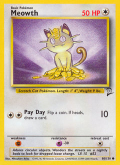 Meowth card art
