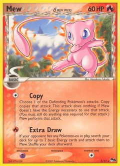Mew δ card art