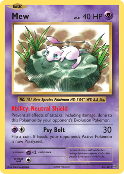 Mew card art