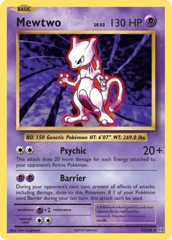 Mewtwo card art