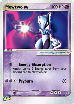 Mewtwo ex card art