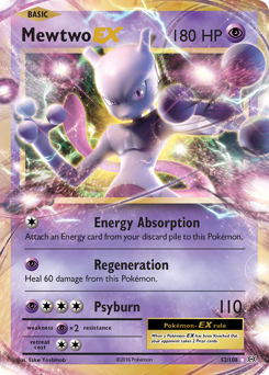 Mewtwo-EX card art
