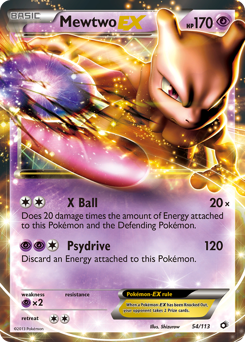 Mewtwo-EX card art