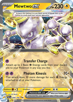 Mewtwo ex card art