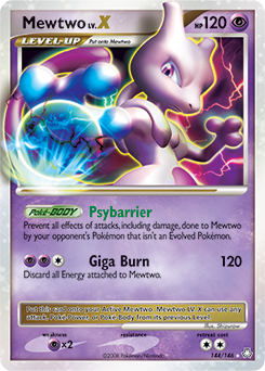 Mewtwo LV.X card art