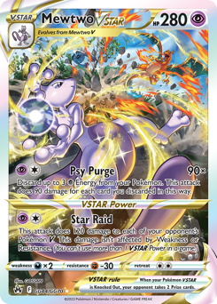 Mewtwo VSTAR card art