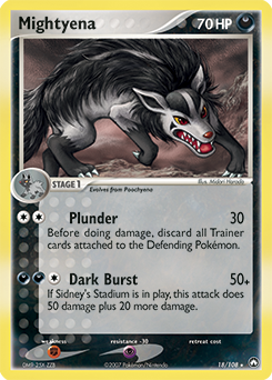 Mightyena card art