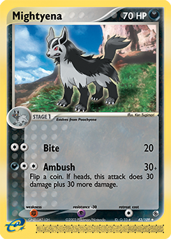 Mightyena card art