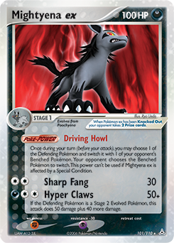 Mightyena ex card art