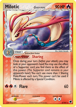 Milotic δ card art