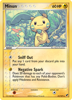 Minun card art