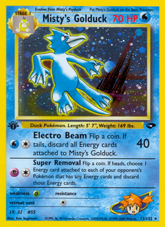 Misty's Golduck card art