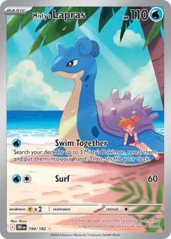 Misty's Lapras card art