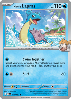 Misty's Lapras card art