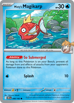 Misty's Magikarp card art