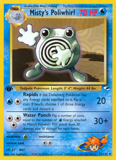 Misty's Poliwhirl card art