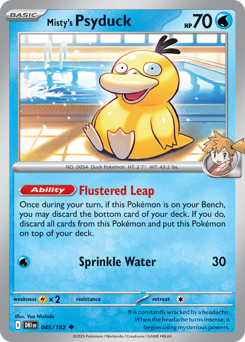 Misty's Psyduck card art