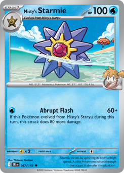 Misty's Starmie card art