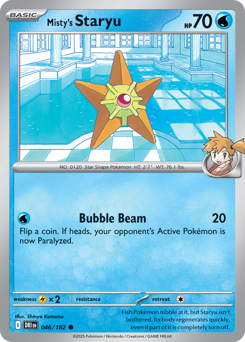 Misty's Staryu card art