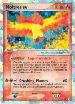 Moltres ex card art