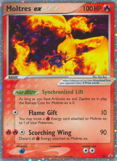 Moltres ex card art