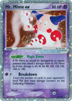 Mr. Mime ex card art