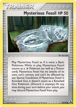 Mysterious Fossil card art