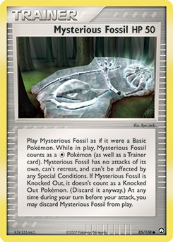 Mysterious Fossil card art