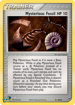 Mysterious Fossil card art