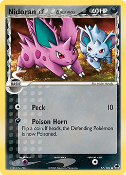 Nidoran ♂ δ card art