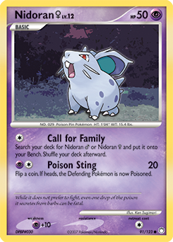 Nidoran ♀ card art