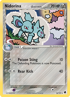 Nidorina δ card art