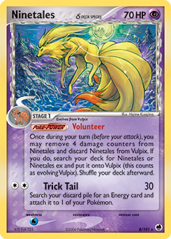 Ninetales δ card art