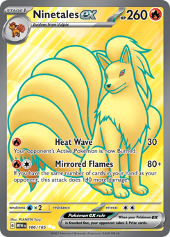 Ninetales ex card art
