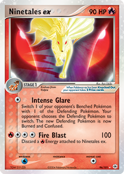 Ninetales ex card art