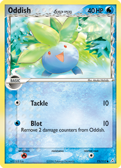 Oddish δ card art