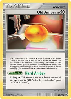 Old Amber card art