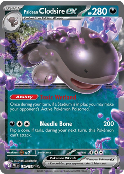 Paldean Clodsire ex card art