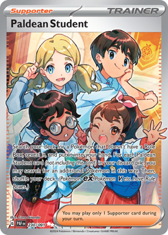 Paldean Student card art