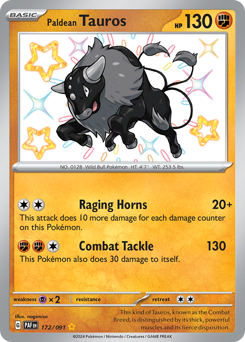Paldean Tauros card art