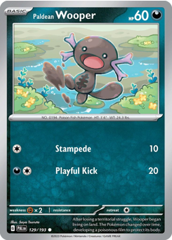 Paldean Wooper card art