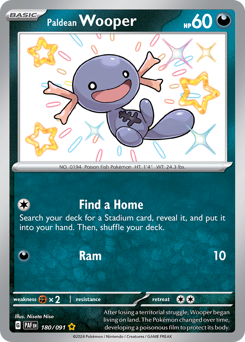 Paldean Wooper card art