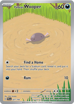 Paldean Wooper card art
