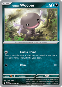 Paldean Wooper card art