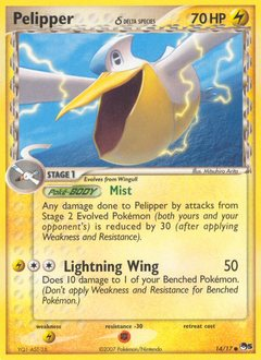 Pelipper δ card art